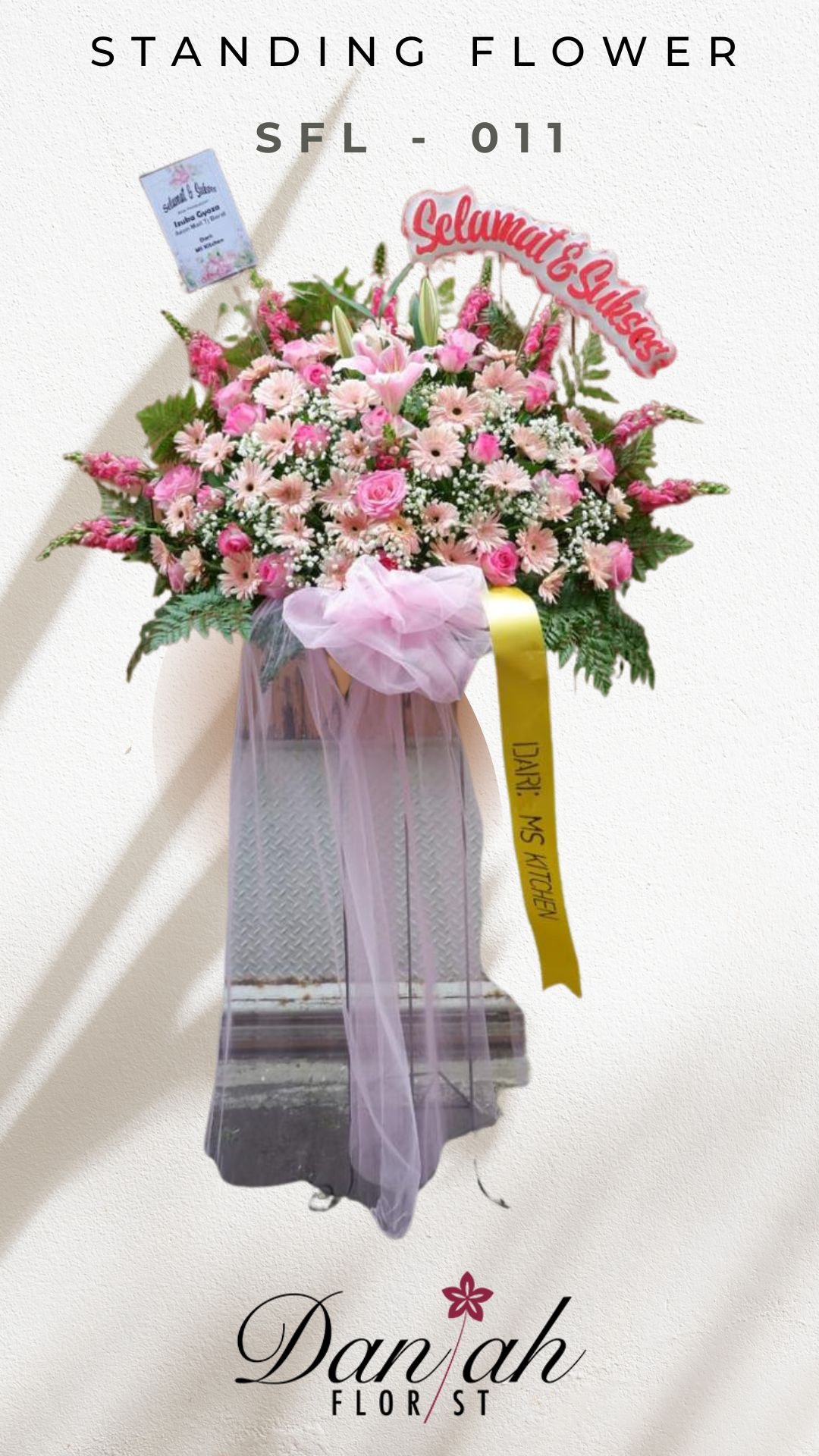 Standing Flower Anniversary SFL-014 Pink Karawang