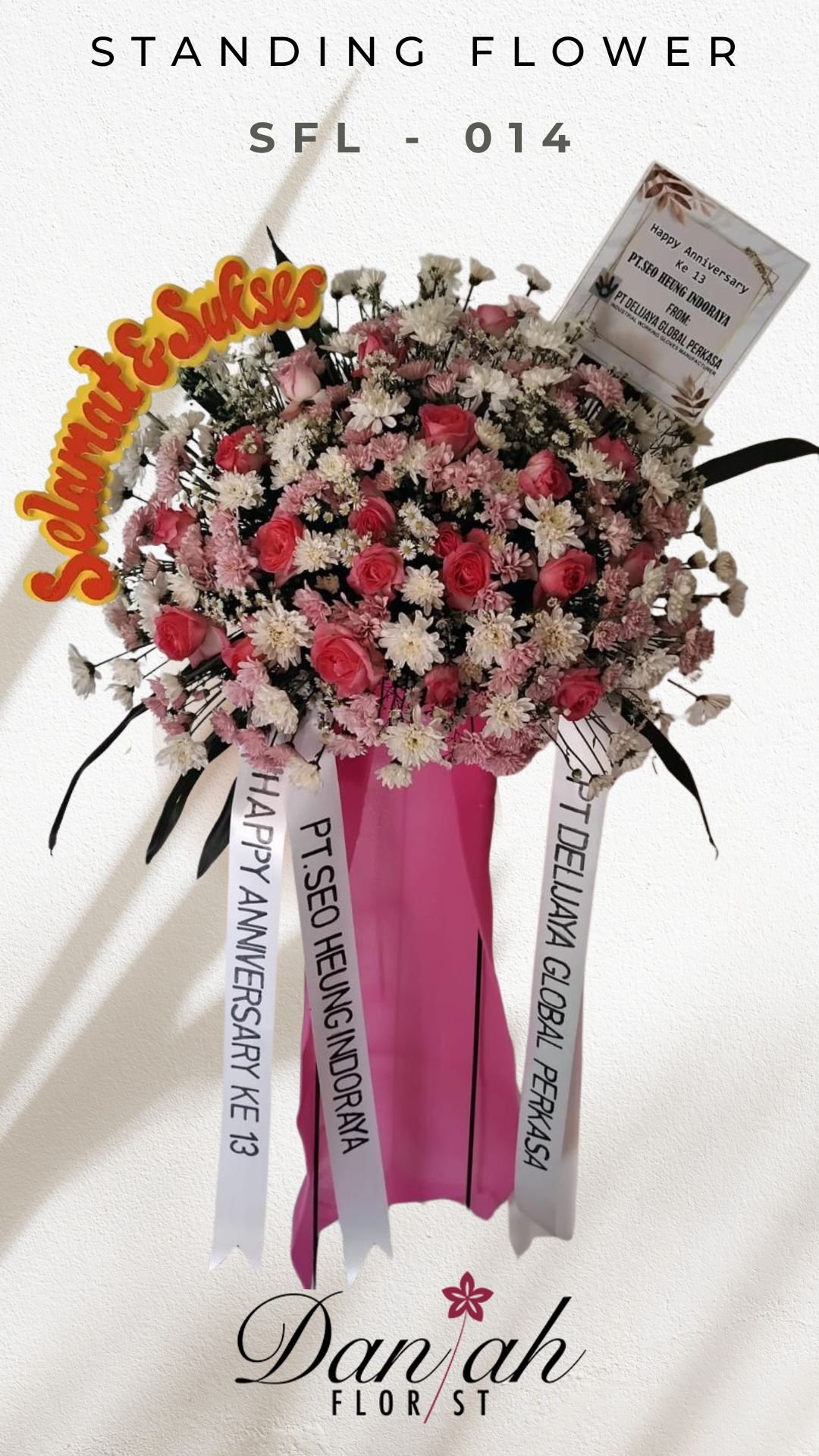 Standing Flower Duka Cita SFL-011 Yellow Rose Karawang