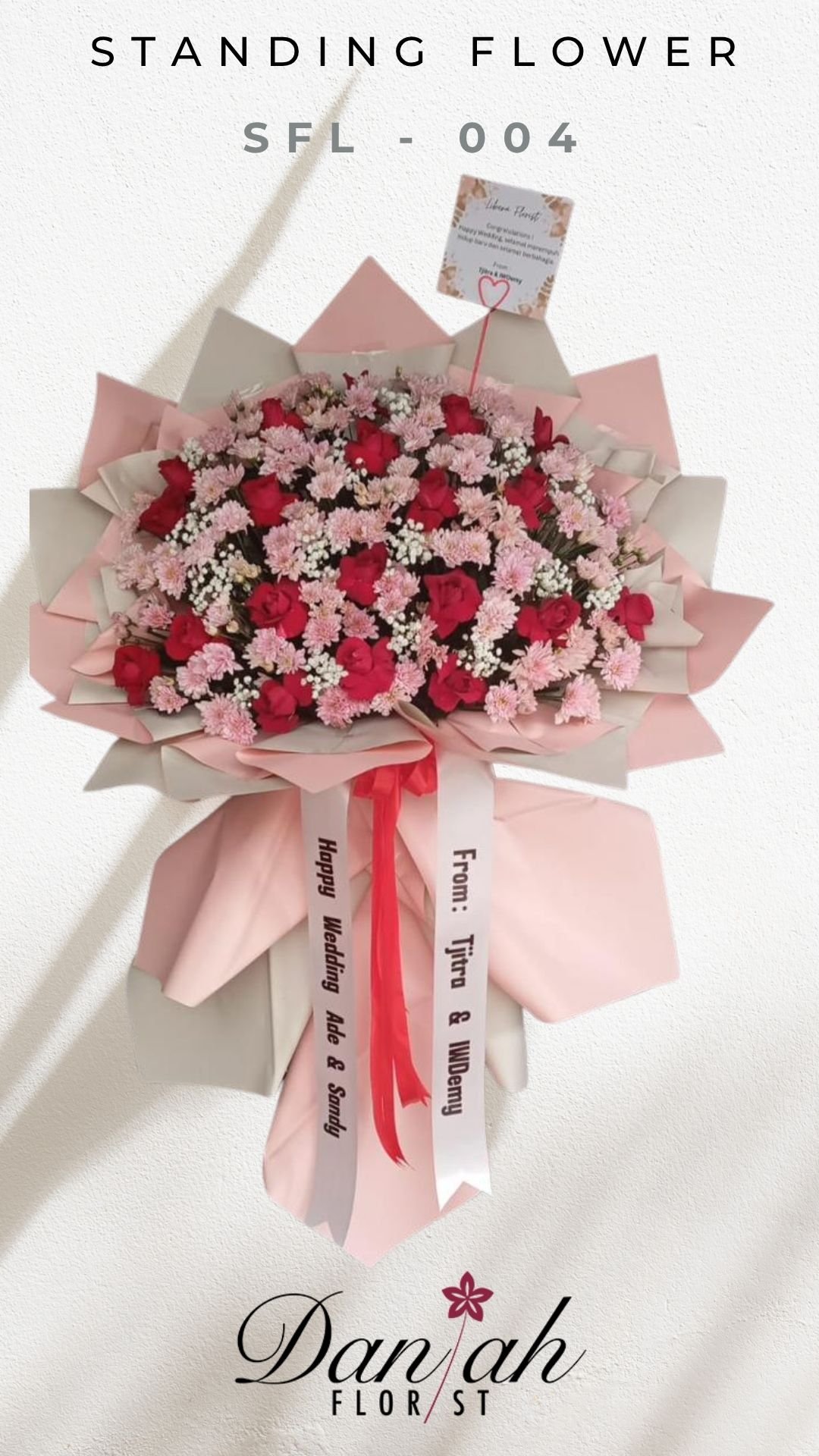 Karangan bunga Daniah Florist pengiriman Cikampek Kotabaru Karawang
