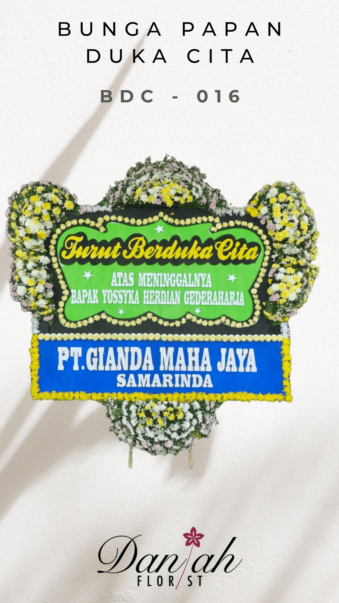 Bunga Papan Duka Cita Karawang Daniah Florist